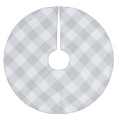 Gray Buffalo Karo | Bauernhof Polyester Weihnachtsbaumdecke (Vorderseite)