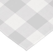 Gray Buffalo Karo | Modernes Bauernhaus Kurzer Tischläufer (Ecke)