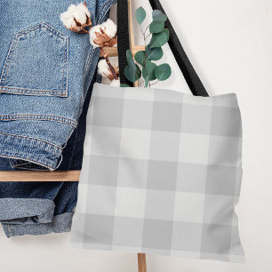 Gray Buffalo Karo Modernes Bauernhaus Tasche