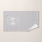Gray Buffalo Karo und Arrow Monogram Badhandtuch Set (Handtuch)