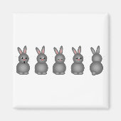 Gray Bunnies Magnet (Vorne)