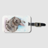 Gray Bunny Gepäckanhänger (Vorderseite (Horizontal))