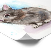 Gray Bunny Poster (Ecke)
