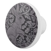 Gray Bunny Rabbit Cabinet Knob Original Art Keramikknauf (Rechts)