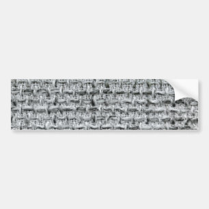 Gray Burlap Autoaufkleber