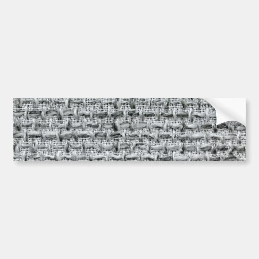 Gray Burlap Autoaufkleber (Vorne)