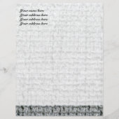 Gray Burlap Briefkopf (Vorderseite)
