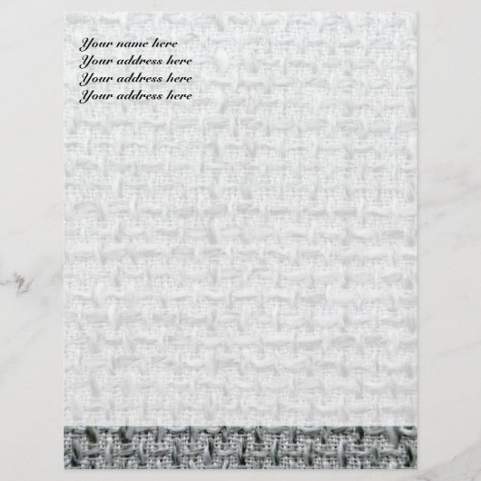 Gray Burlap Briefkopf (Vorderseite)