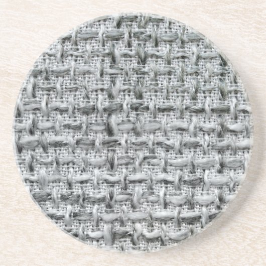 Gray Burlap Getränkeuntersetzer (Vorne)