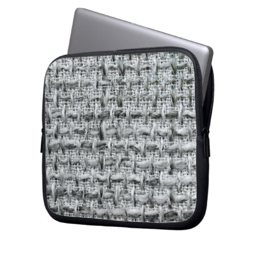 Gray Burlap Laptopschutzhülle (Vorderseite Links)