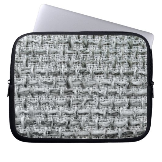 Gray Burlap Laptopschutzhülle (Vorderseite)