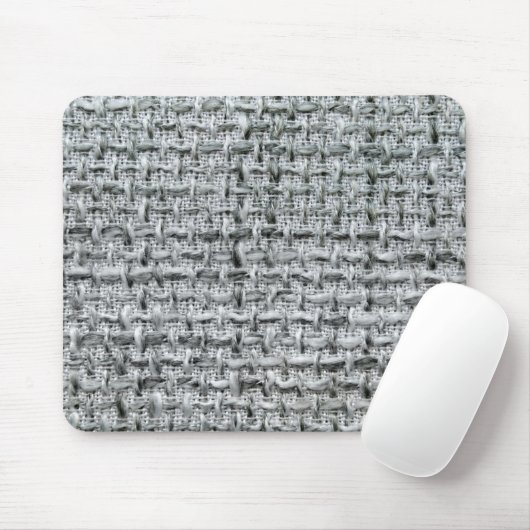 Gray Burlap Mousepad (Mit Mouse)
