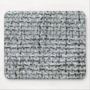 Gray Burlap Mousepad