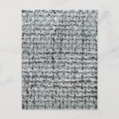 Gray Burlap Postkarte (Vorderseite)