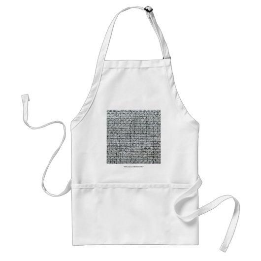 Gray Burlap Schürze (Vorne)