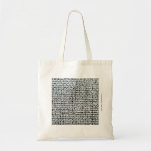 Gray Burlap Tragetasche