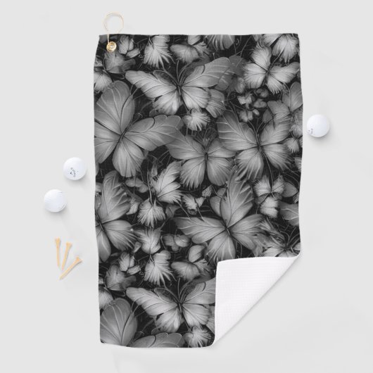 Gray Butterfells Print Golfhandtuch (Insitu)