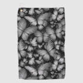 Gray Butterfells Print Golfhandtuch (Vorderseite)