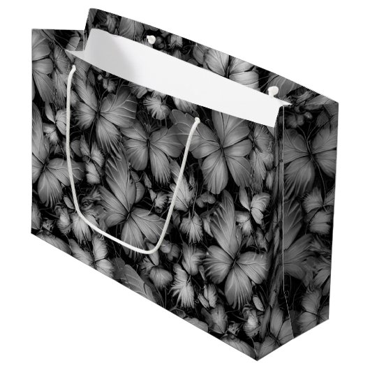 Gray Butterfells Print Große Geschenktüte (Vorderseite Schrägansicht)
