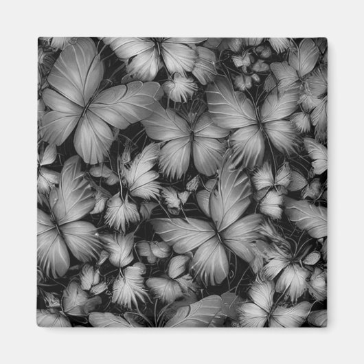 Gray Butterfells Print Magnet (Vorne)