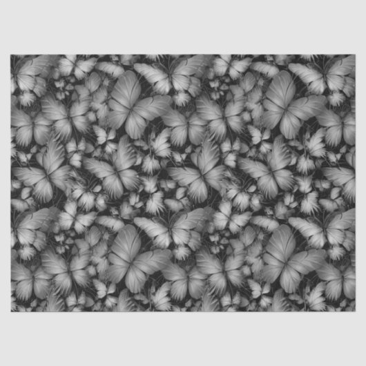 Gray Butterfells Print Seidenpapier (Vorderseite)