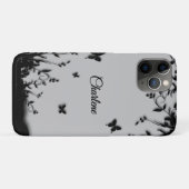 Gray Butterfly Garden Personalisiert Case-Mate iPhone Hülle (Rückseite (Horizontal))