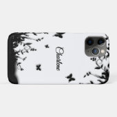 Gray Butterfly Garden Personalisiert Case-Mate iPhone Hülle (Rückseite (Horizontal))