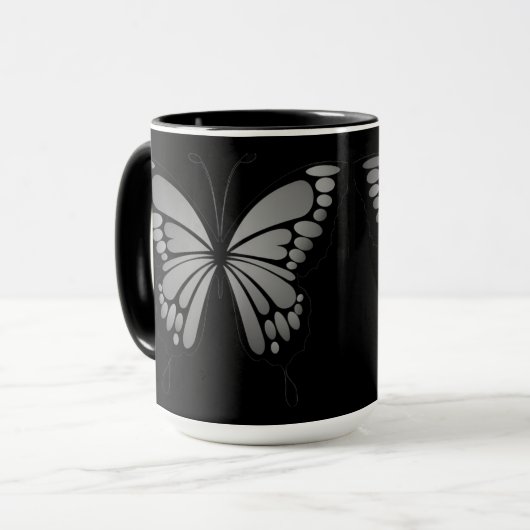 Gray Butterfly Tasse (Vorderseite Links)