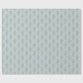 Gray Cactus Pattern Blue Geschenkpapier (Flach)