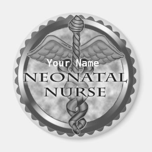 Gray caduceus Neonatal Nurse Magnet