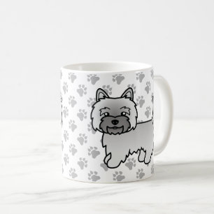 Gray Cairn Terrier Niedlich Cartoon Dog Kaffeetasse