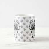Gray Cairn Terrier Niedlich Cartoon Dog Kaffeetasse (Mittel)