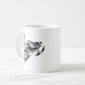 Gray Camoflage Snowmobiler Kaffeetasse (Vorderseite Links)