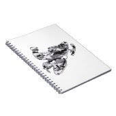 Gray Camoflage Snowmobiler Notizblock (Rechte Seite)