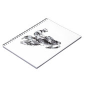 Gray Camoflage Snowmobiler Notizblock (Linke Seite)