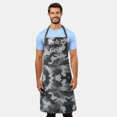 Gray Camouflage Business Schürze (Getragen)