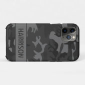 Gray Camouflage Case-Mate iPhone Hülle (Rückseite (Horizontal))