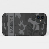 Gray Camouflage Case-Mate iPhone Hülle (Rückseite (Horizontal))