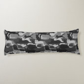 Gray Camouflage Cats Pattern Gray Kitty Cats Camou Seitenschläferkissen (Rückseite)