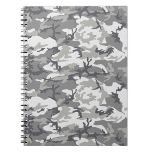 Gray Camouflage Geschenk für Vater Notizblock