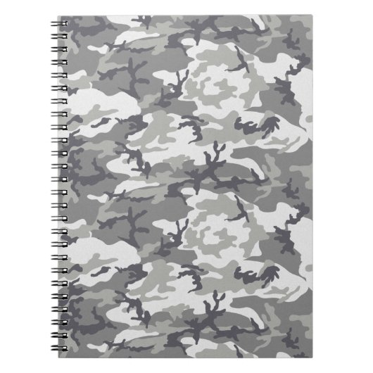 Gray Camouflage Geschenk für Vater Notizblock (Vorderseite)