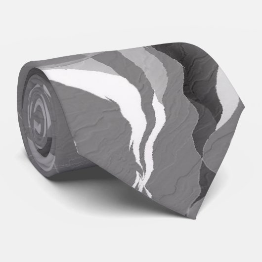 Gray Camouflage Krawatte (Gerollt)