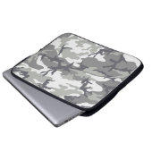 Gray Camouflage Laptop Sleeve (Vorne Knopf)