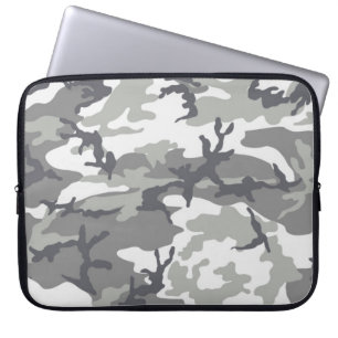 Gray Camouflage Laptop Sleeve