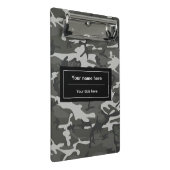 Gray Camouflage, Militär, Armee Mini Klemmbrett (Schrägansicht)