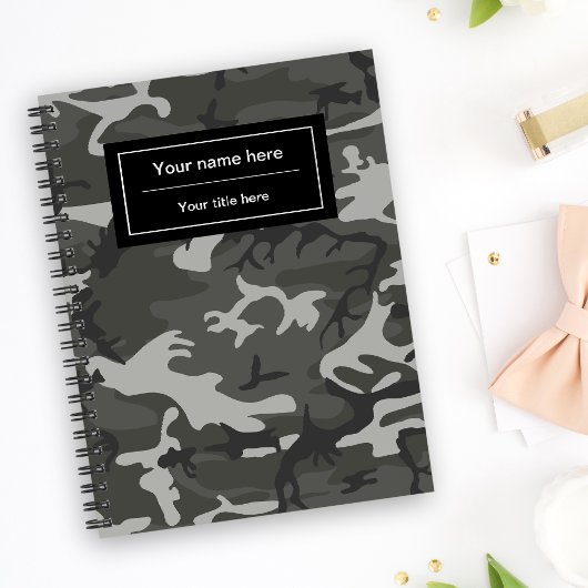 Gray Camouflage, Militär, Armee Notizblock