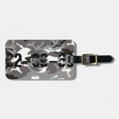 Gray camouflage pattern gepäckanhänger (Vorderseite horizontal)