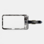 Gray camouflage pattern gepäckanhänger (Rückseite horizontal)