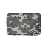 Gray Camouflage Pattern, militärisches Muster, Arm Badematte (Vorderseite)