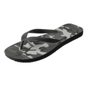 Gray Camouflage Pattern, militärisches Muster, Arm Badesandalen (Schrägansicht)